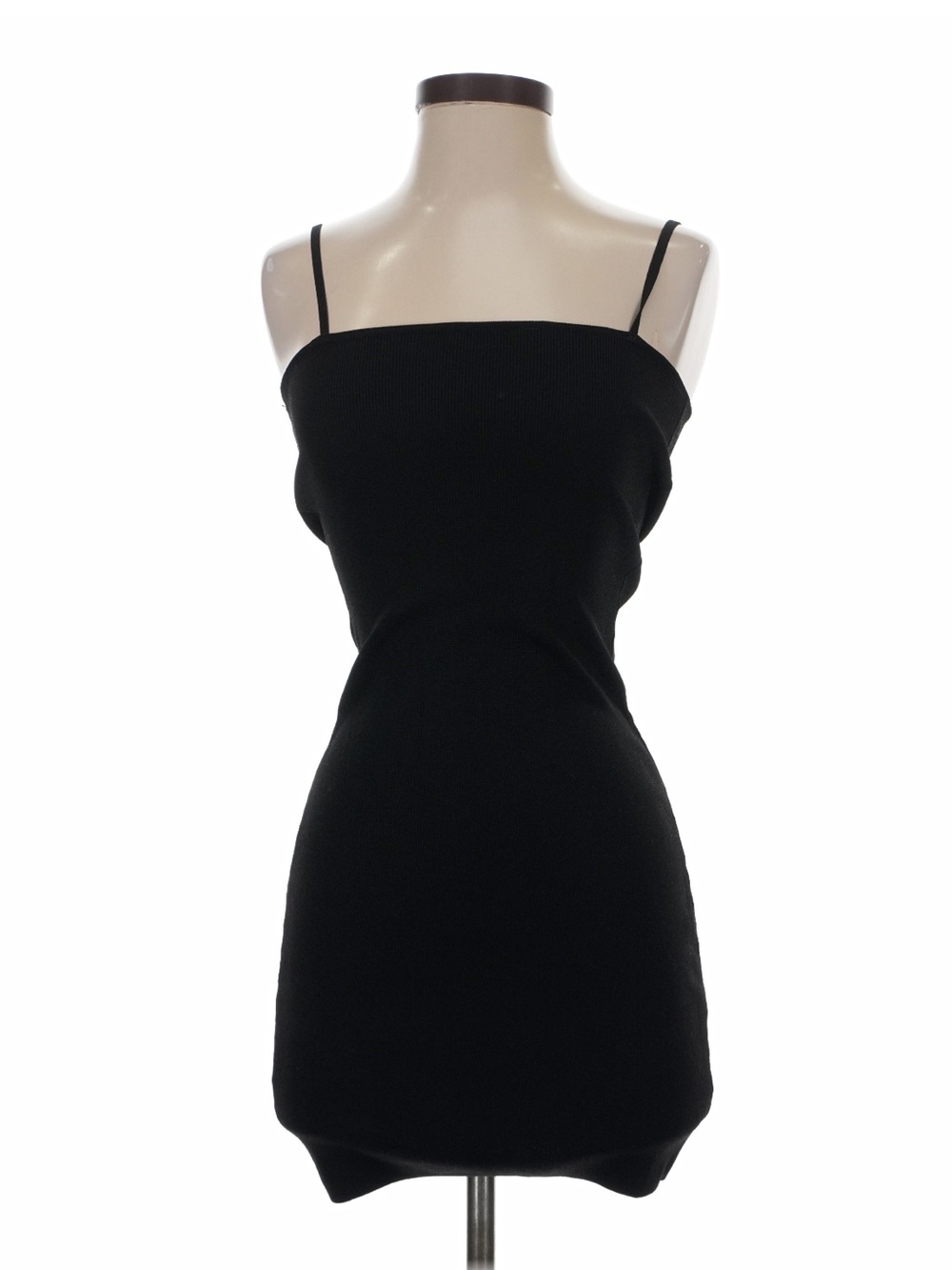 Princess Polly Rousselet Black Mini Dress Bodycon Square Neck S/M NWT - Picture 2 of 8